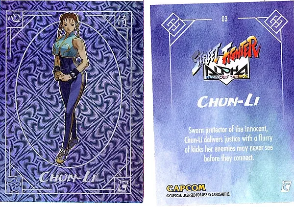 2025 Cardsmiths Street Fighter Alpha - Chun-Li - Typhoon Foil #03